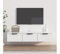 Vidaxl Armoire Murale Blanc 102x30x20 Cm Bois D'ingénierie Blanc