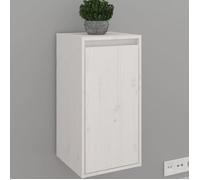vidaXL Armoire murale Blanc 30 x 30 x 60 cm Bois de pin massif
