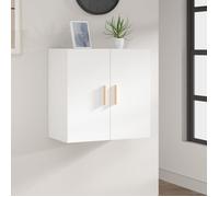 vidaXL Armoire murale 60x30x60 cm blanc en bois d'ingénierie
