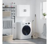 vidaXL Armoire murale – Placard suspendu 60×31×60 cm, Blanc, Bois d'ingénierie, Moderne