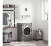 vidaXL Armoire Murale, Placard Suspendu avec Rangement, Meuble Flottant de Salon Salle de Séjour Intérieur, Moderne, Blanc Bois d'Ingénierie