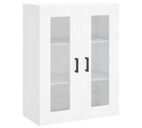 vidaXL Armoire murale – Meuble flottant moderne blanc en bois d'ingénierie avec rangement