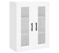 vidaXL Armoire murale suspendue avec rangement moderne blanc bois d'ingénierie
