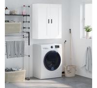 Vidaxl Armoire Murale Blanc 69,5x34x90 Cm Bois D'ingénierie Multicolore