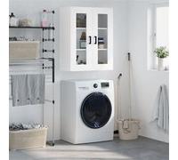 vidaXL Armoire murale – Meuble flottant moderne blanc en bois d'ingénierie avec rangement