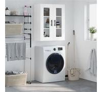 vidaXL Armoire murale suspendue avec rangement moderne blanc bois d'ingénierie