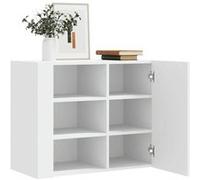 Vidaxl Armoire Murale Blanc 75x35x60 Cm Bois D'ingénierie Blanc