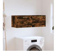 vidaXL Armoire murale Chêne fumé 100x36,5x35 cm Bois d'ingénierie 830121