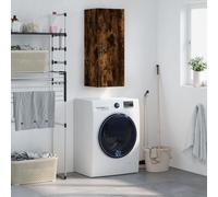 Vidaxl Armoire Murale Chêne Fumé 34,5x34x90 Cm Multicolore