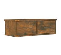 vidaXL Armoire murale chêne fumé 60x26x18,5 cm Bois composite