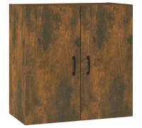 Vidaxl Armoire Murale Chêne Fumé 60x31x60 Cm Bois D'ingénierie Marron