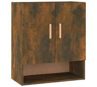 Vidaxl Armoire Murale Chêne Fumé 60x31x70 Cm Bois D'ingénierie Marron