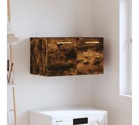 vidaXL Armoire Murale, Placard Suspendu avec Rangement, Meuble Flottant de Salon Salle de Séjour Intérieur, Moderne, Chêne Fumé Bois d'Ingénierie