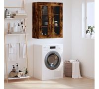 vidaXL Armoire murale chêne fumé 69,5x34x90 cm