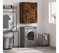 Vidaxl Armoire Murale Chêne Fumé 69,5x34x90 Cm Bois D'ingénierie Multicolore