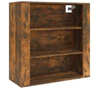 vidaXL Armoire murale Chêne fumé 80x33x80 cm Bois d'ingénierie Marron