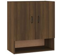 Wandkast 60x31x70 cm bewerkt hout bruin eikenkleur817590