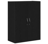 Armoire Murale Vidaxl Chêne Noir 69,5x34x90 Cm Bois Reconstitué Noir