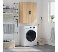 vidaXL Armoire Murale, Placard Suspendu avec Rangement, Meuble Flottant de Salon Bureau Chambre, Moderne, Chêne Sonoma Bois d'Ingénierie