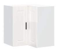vidaXL Armoire Murale d Angle de Cuisine Porto Blanc Brillant
