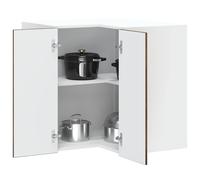 Vidaxl Armoire Murale D'angle De Cuisine Kalmar Chêne Fumé