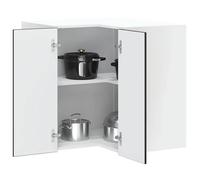 vidaXL Armoire murale d'angle de cuisine Kalmar noir bois d'ingénierie 853618