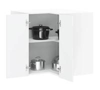 vidaXL Armoire murale d'angle de cuisine Porto blanc brillant pour 854099