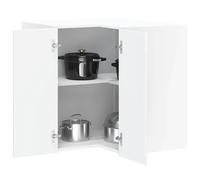 vidaXL Armoire Murale d'angle de Cuisine Porto Blanc Brillant