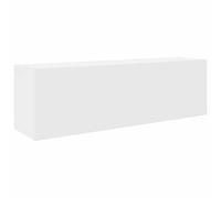 vidaXL Armoire murale de salle de bain 100x25x30 cm Bois d'ingénierie Blanc