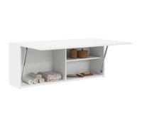 vidaXL Armoire murale de bain blanc 100x25x40 cm bois d'ingénierie 860103