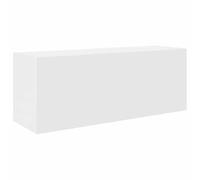vidaXL Armoire Murale de Bain Blanc 80x25x30 cm Bois d'ingénierie, Placard Mural de Salle de Bain, Armoire Murale pour Salle de Bain, Rangement Mural de Salle de Bain