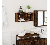 vidaXL Armoire murale de bain chêne fumé 60x25x30 cm bois d'ingénierie 860062