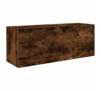 Vidaxl Armoire Murale De Bain Chêne Fumé 80x25x30 Cm Bois D'ingénierie Marron