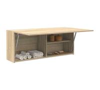 Vidaxl Armoire Murale De Bain Chêne Sonoma 100x25x40cm Bois Ingénierie Marron