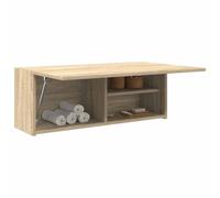 Vidaxl Armoire Murale De Bain Chêne Sonoma 80x25x30 Cm Bois Ingénierie Marron