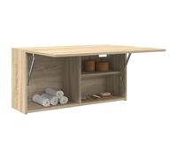 Vidaxl Armoire Murale De Bain Chêne Sonoma 80x25x40 Cm Bois Ingénierie Marron