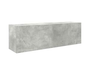 vidaXL Armoire Murale de Bain Gris béton 100x25x30cm Bois d'ingénierie, Placard Mural de Salle de Bain, Armoire Murale pour Salle de Bain, Rangement Mural de Salle de Bain