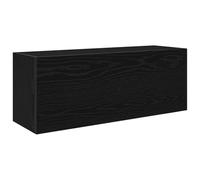 vidaXL Armoire murale de salle de bain noire 80x25x30 cm Bois composite