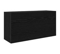 Vidaxl Armoire Murale De Bain Noir 80x25x40 Cm Bois D'ingénierie Marron