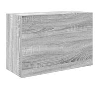 vidaXL Armoire Murale de Bain Sonoma Gris 60x25x40cm Bois d'ingénierie, Placard Mural de Salle de Bain, Armoire Murale pour Salle de Bain, Rangement Mural de Salle de Bain