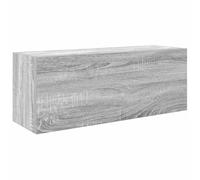 vidaXL Armoire Murale de Bain Sonoma Gris 80x25x30cm Bois d'ingénierie, Placard Mural de Salle de Bain, Armoire Murale pour Salle de Bain, Rangement Mural de Salle de Bain