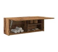 vidaXL Armoire murale de salle de bain imitation vieux bois 80x25x30 cm Bois composite