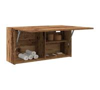 Vidaxl Armoire Murale De Bain Vieux Bois 80x25x40 Cm Bois D'ingénierie Marron