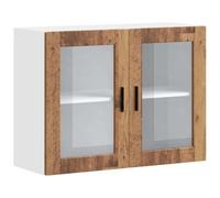 vidaXL Armoire Murale de Cuisine avec Porte en Verre Porto Vieux Bois