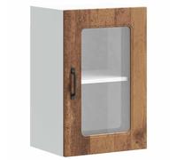 vidaXL Armoire murale de cuisine Kalmar avec porte vitrée, bois d'ingénierie ancien