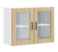 vidaXL Armoire Murale de Cuisine avec Porte vitrée Lucca en chêne Sonoma
