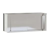 vidaXL Armoire murale de cuisine avec portes coulissantes INOX