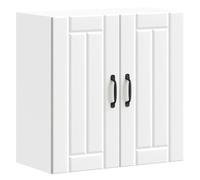 vidaXL Armoire Murale de Cuisine Lucca Blanc Bois d'ingénierie, Meuble Mural de Cuisine, Armoire pour Mur de Cuisine, Armoire Murale avec Portes