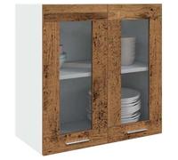 vidaXL Armoire murale de cuisine ""Lyon"" avec porte vitrée Bois ancien 60 x 31 x 60 cm 856167
