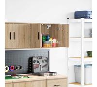 vidaXL Armoire murale de garage Chêne Sonoma en bois d'ingénierie